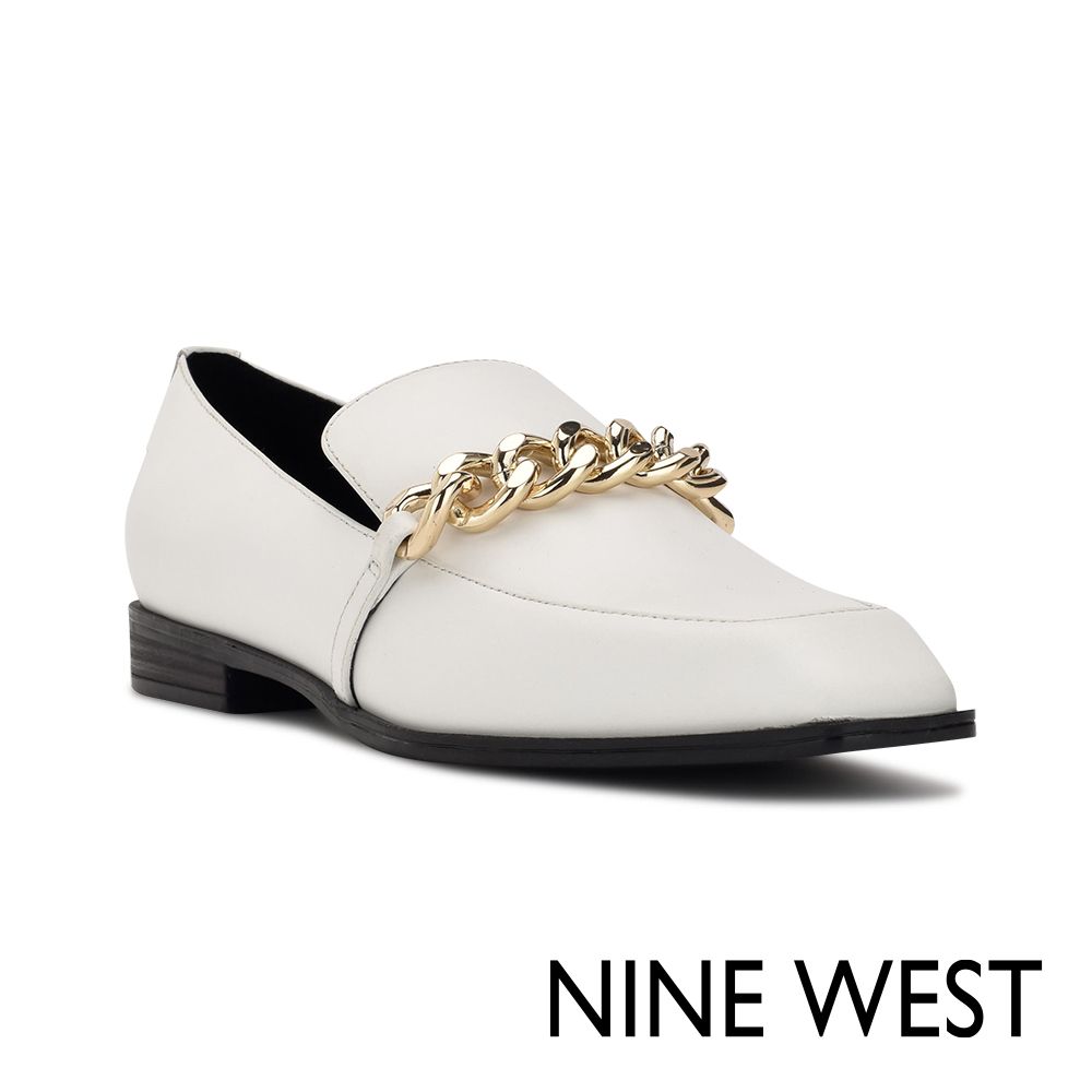 NINE WEST  ONXE 方頭樂福鞋-奶油白