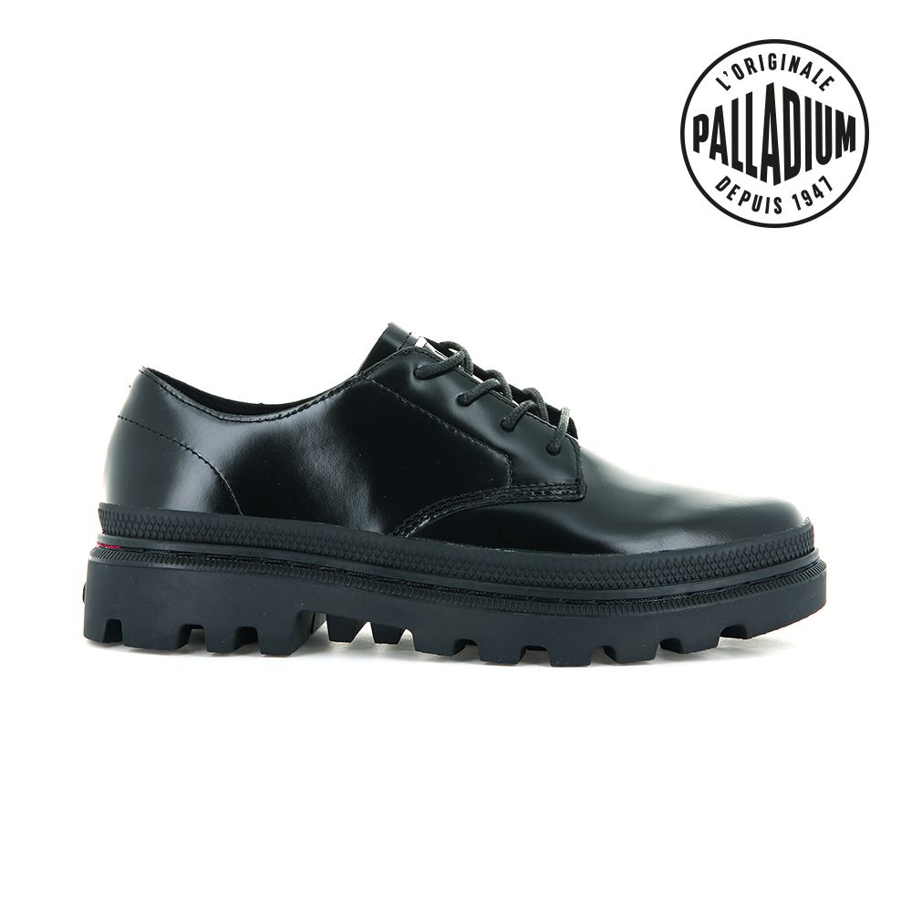 Palladium PALLATROOPER OX-1 經典牛皮法式軍靴-低筒-中性-黑