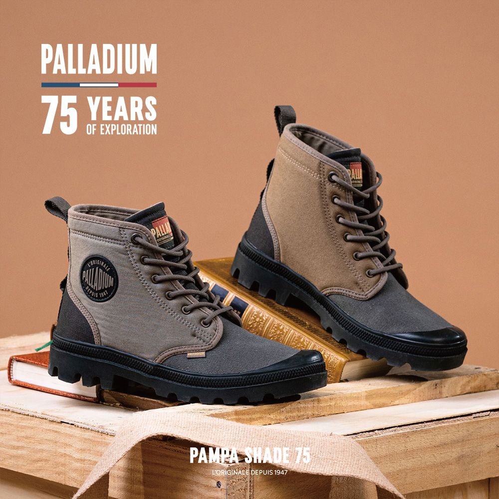 Palladium PAMPA SHADE75周年經典軍靴紀念系列-中性-灰綠