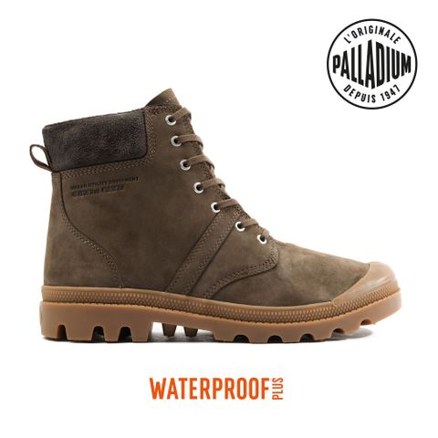 PALLADIUM PALLABROUSSE CUFF WP+皮革防水靴-中性-深棕
