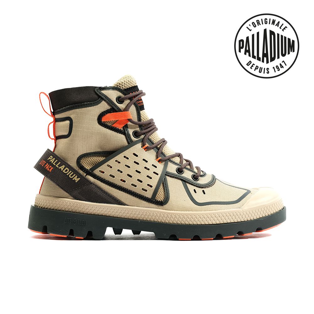 Palladium PAMPA LITE+ PACK輕量纖維尼龍靴-中性-沙漠金