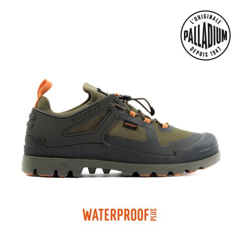 Palladium PAMPA OX L+ CAGE WP+快穿輕量低筒防水靴-男-墨綠