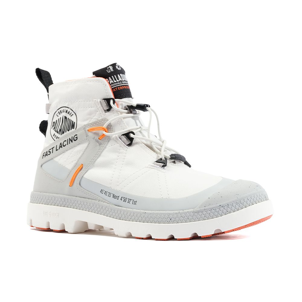 Palladium PAMPA TRAVEL L+ WP+快穿輕量防水靴-女-白