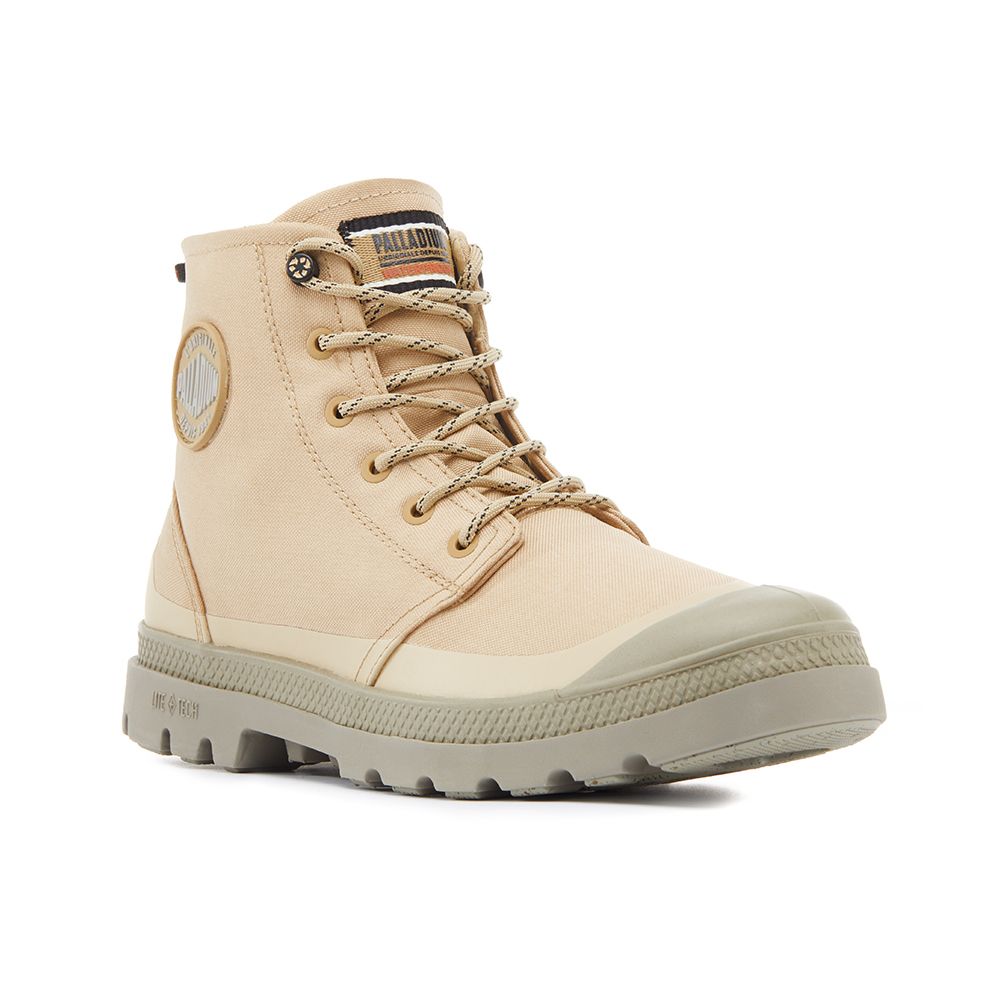 Palladium PAMPA RCYCL LITE+WP+ ZIP再生科技輕量拉鍊橘標防水靴-中性-沙漠金