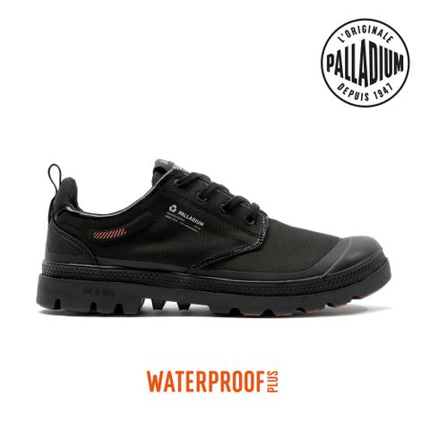 Palladium PAMPA LO RCYL L+ WP+再生科技輕量橘標低筒防水靴-中性-黑