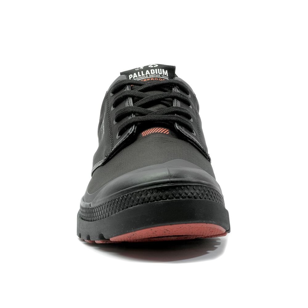 Palladium PAMPA LO RCYL L+ WP+再生科技輕量橘標低筒防水靴-中性-黑