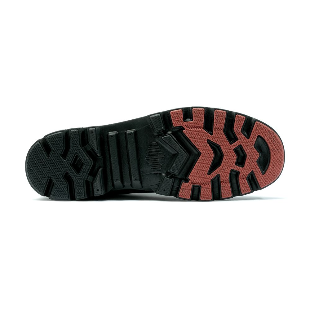 Palladium PAMPA LO RCYL L+ WP+再生科技輕量橘標低筒防水靴-中性-黑