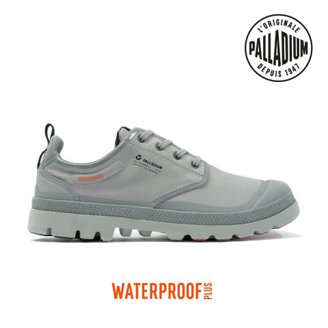 Palladium PAMPA LO RCYL L+ WP+再生科技輕量橘標低筒防水靴-中性-鈦灰