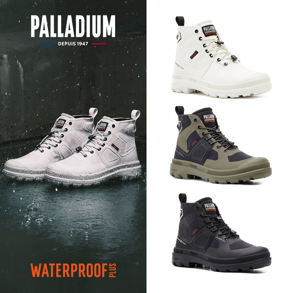 Palladium  PAMPA TECH EXP WP+快穿米其林科技聯名橘標防水靴/防水鞋/休閒鞋-男鞋/女鞋-六色任選
