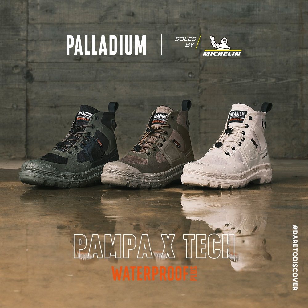 Palladium  PAMPA TECH EXP WP+快穿米其林科技聯名橘標防水靴/防水鞋/休閒鞋-男鞋/女鞋-六色任選