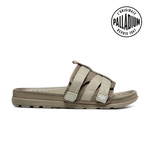 Palladium SOLEA SLIDE綁帶潛水布面涼鞋/拖鞋-男鞋/女鞋-礫石綠