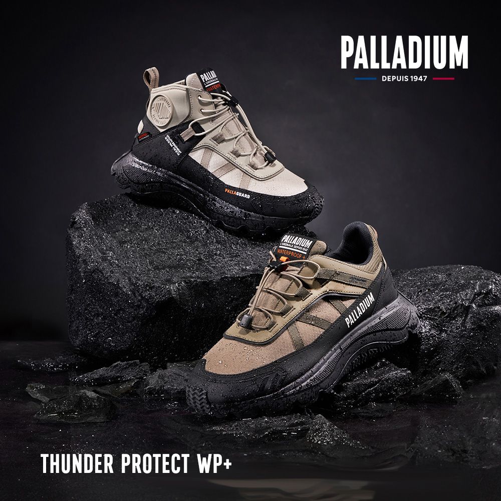 Palladium THUNDER PROTECT WP+快穿橘標防水靴/防水鞋/休閒鞋-橘/黑