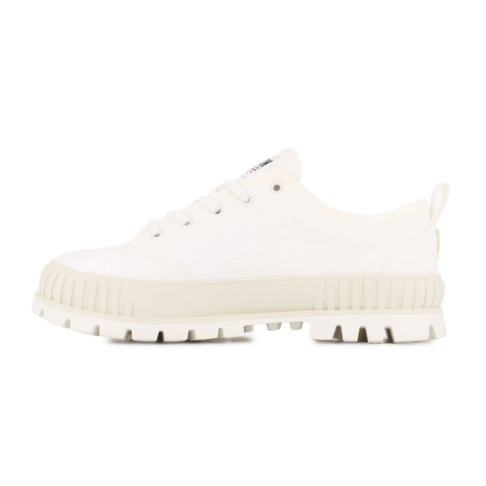 Palladium PALLASHOCK LO WP+厚底巧克力橘標防水靴/防水鞋/休閒鞋-男鞋/女鞋-奶油白