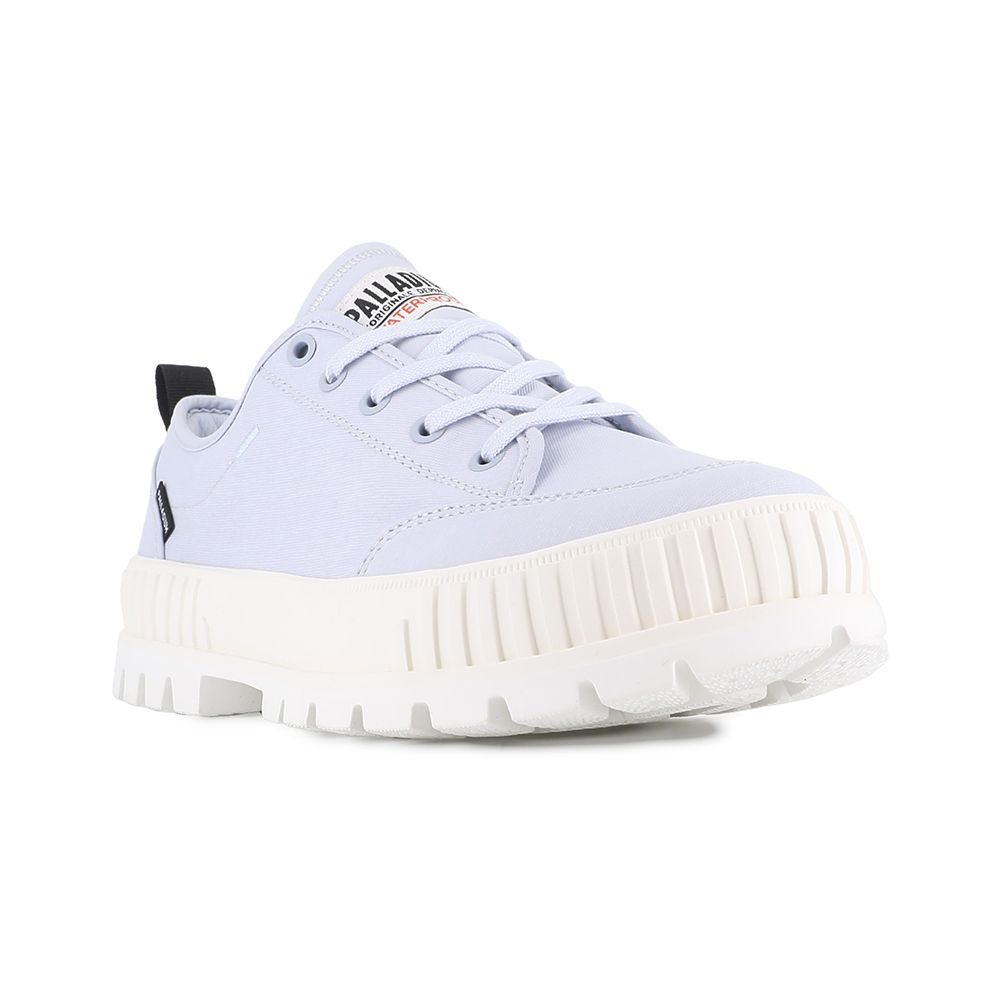 Palladium PALLASHOCK LO WP+厚底巧克力橘標防水靴/防水鞋/休閒鞋-男鞋/女鞋-薰衣草紫