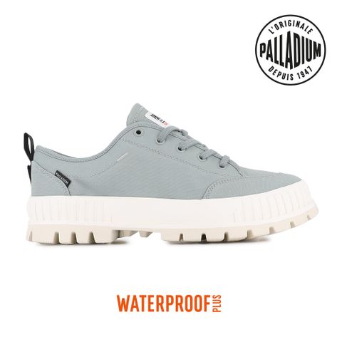 Palladium PALLASHOCK LO WP+厚底巧克力橘標防水靴/防水鞋/休閒鞋-男鞋/女鞋-藍/灰
