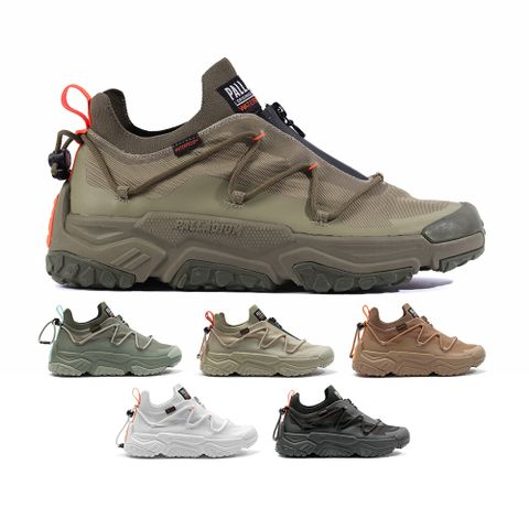 PALLADIUM OFF-GRID LO ZIP WP+輪胎橘標拉鍊低筒防水靴/休閒鞋-男鞋/女鞋-六色任選