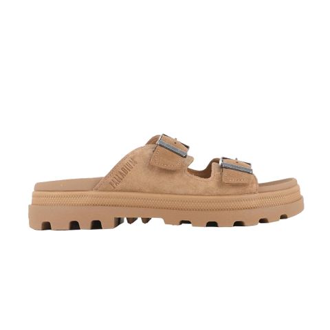 Palladium DUNELITE RIVIERA SDE~DEAR BROWN 男/女 麂皮拖鞋-74455252