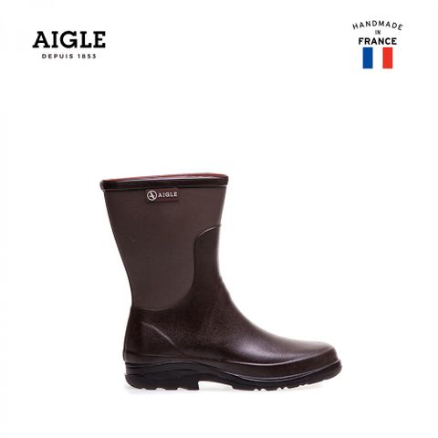 AIGLE 男 造型短筒膠靴RBOOT BOTTILLON(AG-F8558A167)-深褐色