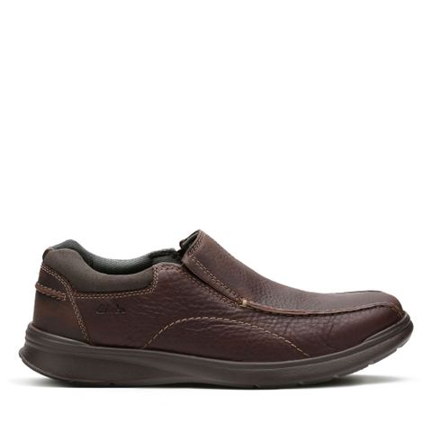 Clarks 男鞋Cotrell Step寬楦兩側鬆緊套入式輕量便鞋 CLM19614C