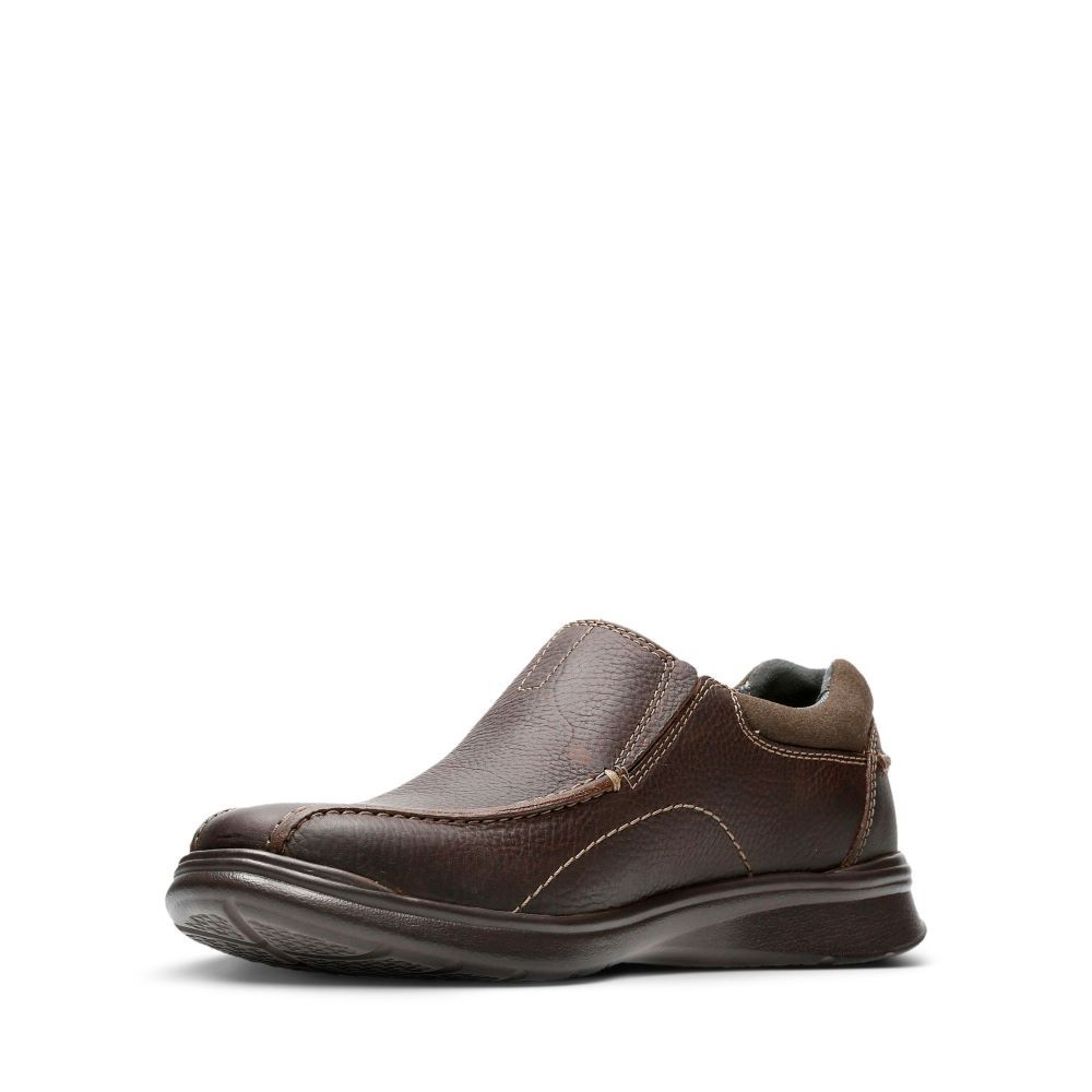 Clarks 男鞋Cotrell Step寬楦兩側鬆緊套入式輕量便鞋 CLM19614C