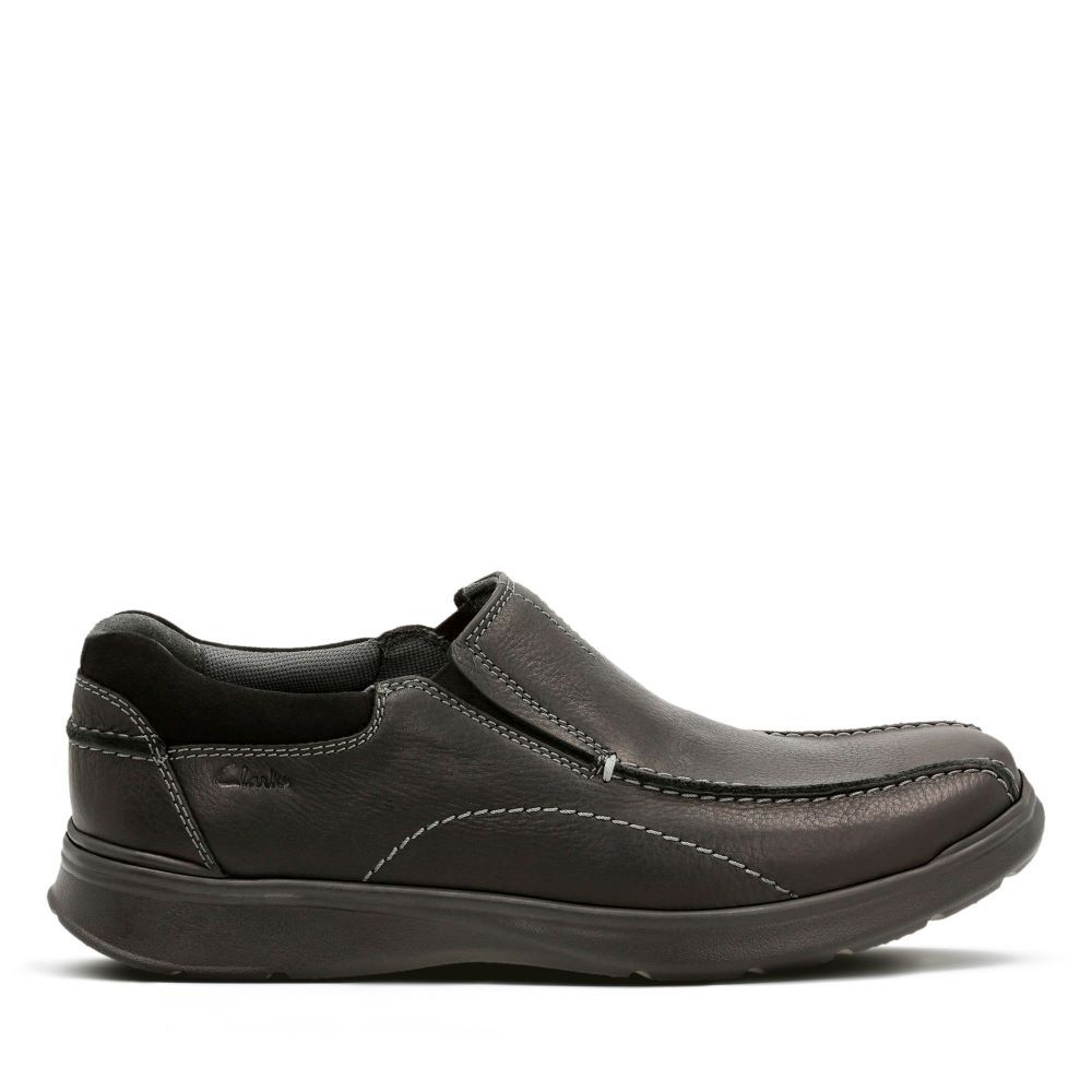 Clarks 男鞋Cotrell Step寬楦兩側鬆緊套入式輕量便鞋 CLM19615C