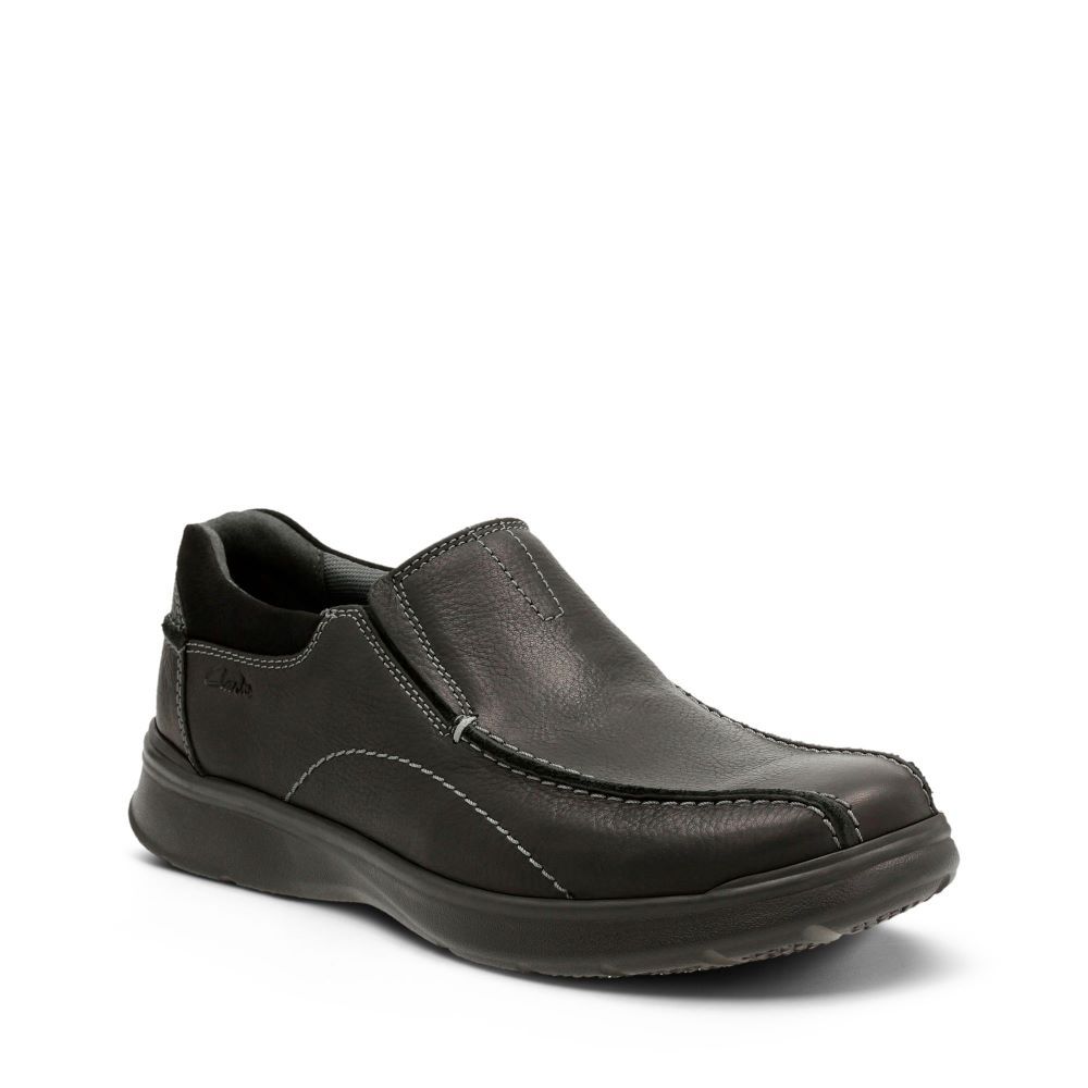 Clarks 男鞋Cotrell Step寬楦兩側鬆緊套入式輕量便鞋 CLM19615C