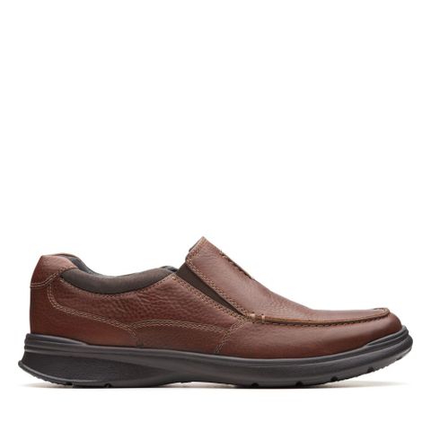 Clarks 男鞋Cotrell Step寬楦兩側鬆緊套入式輕量便鞋 CLM31566C