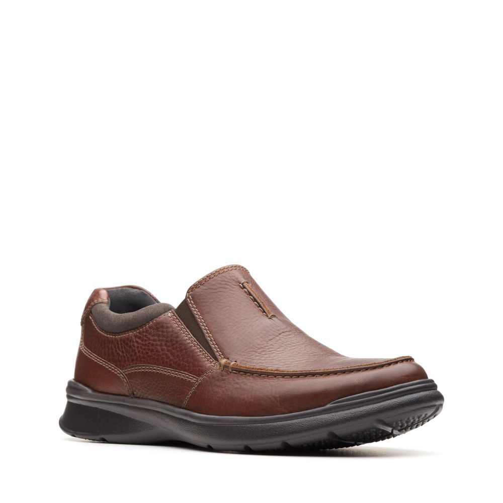 Clarks 男鞋Cotrell Step寬楦兩側鬆緊套入式輕量便鞋 CLM31566C