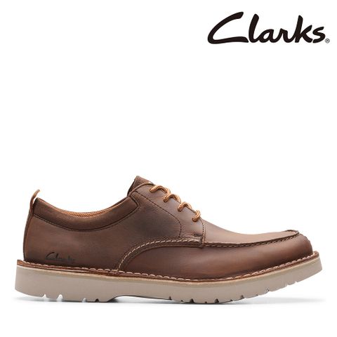 Clarks 男款Eastridge Moc輕量綁帶孟克鞋CLM79425C