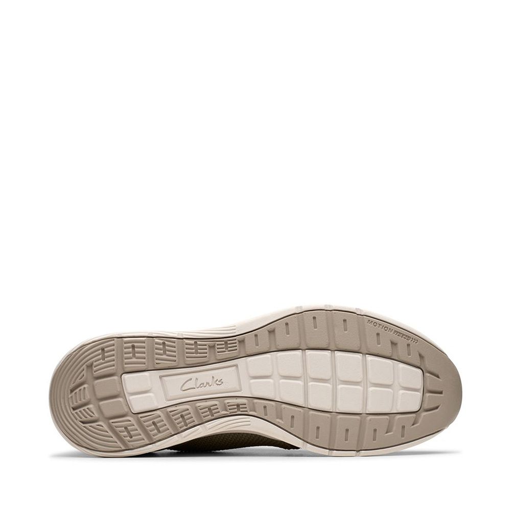 Clarks 男鞋Motion Trek MX高彈力拼接皮革後跟休閒鞋CLM81982C