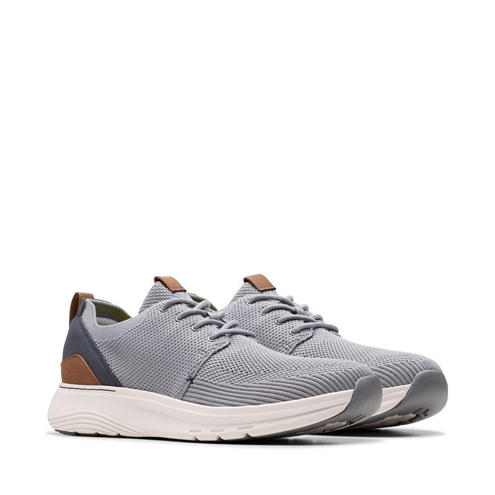Clarks 男鞋Motion Trek MX高彈力拼接皮革後跟休閒鞋CLM81983C