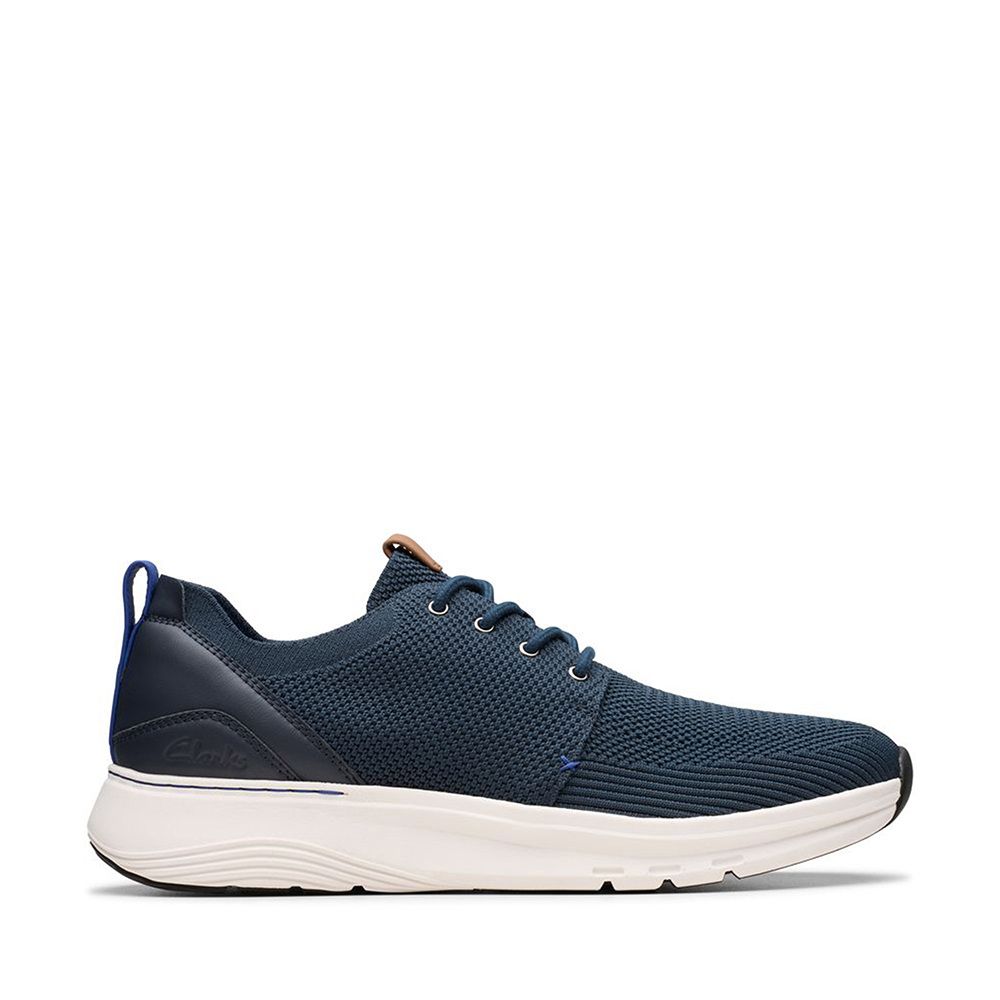 Clarks 男鞋Motion Trek MX高彈力拼接皮革後跟休閒鞋CLM81984C