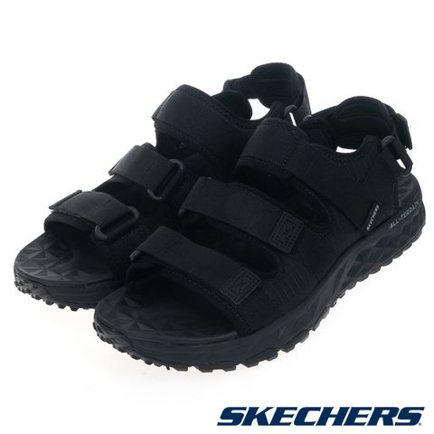 SKECHERS 斯凱奇 男鞋 休閒系列 涼拖鞋 ESCAPE PLAN TRAIL SANDAL - 237586BBK