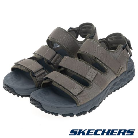 SKECHERS 男鞋 休閒系列 涼拖鞋 ESCAPE PLAN TRAIL SANDAL - 237586TAN