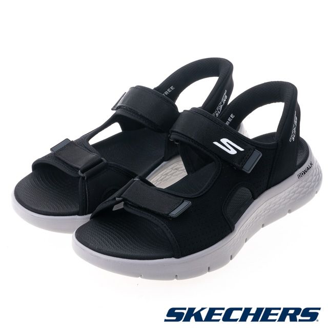 SKECHERS  男鞋 健走系列 涼拖鞋 GO WALK FLEX SANDAL - 229210BKGY