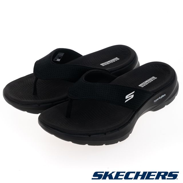 SKECHERS  男鞋 健走系列 涼拖鞋 GO WALK 6 SANDAL - 229129BKW