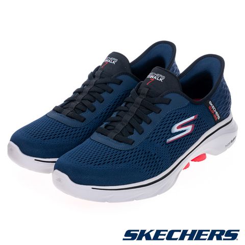 SKECHERS 斯凱奇 男鞋 健走系列 瞬穿舒適科技 GO WALK 7 - 216648NVRD