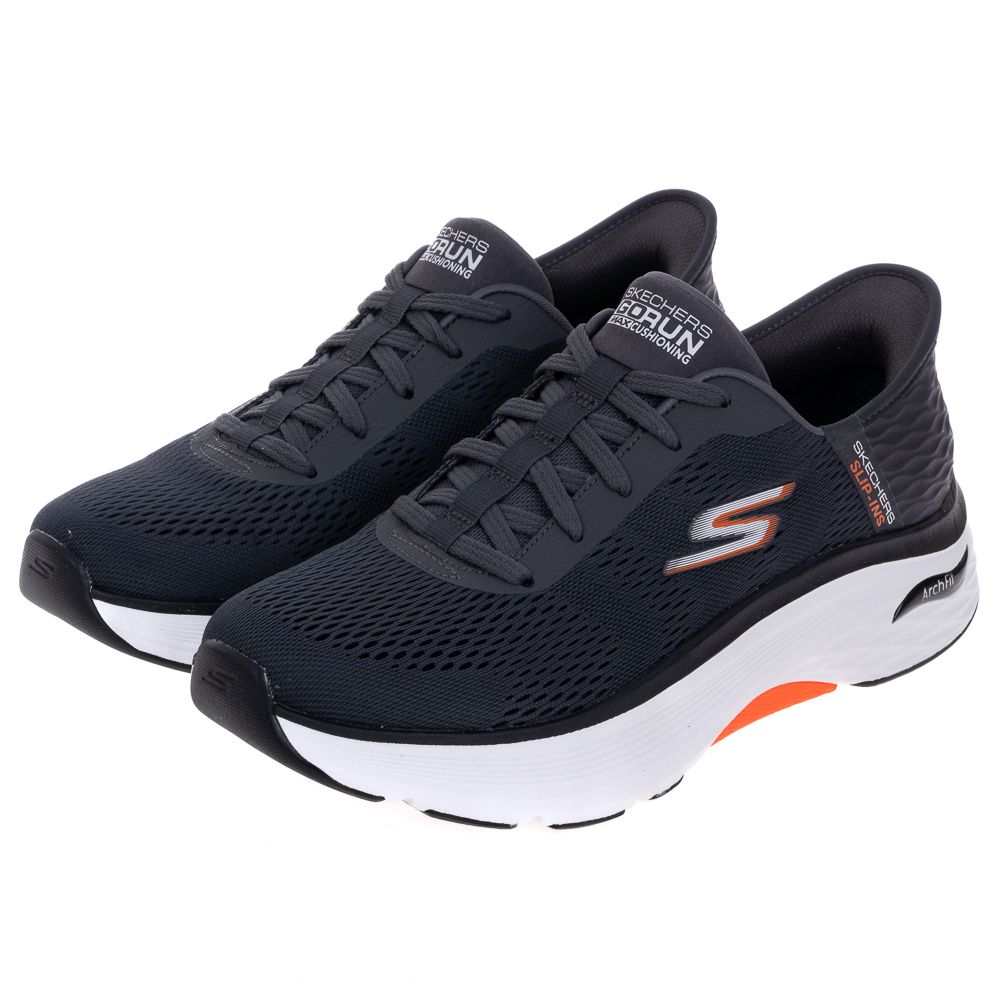 SKECHERS 男鞋 慢跑系列 瞬穿舒適科技 GO RUN MAX CUSHIONING ARCH FIT - 220347CCBK