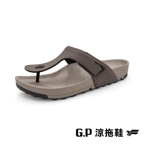 G.P 啟蒙 (男)VOID防水透氣機能人字柏肯鞋 男鞋-灰褐色