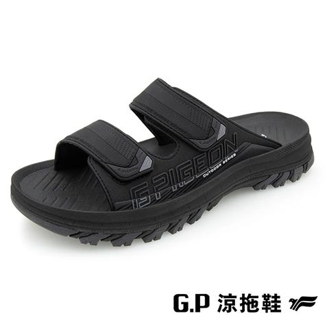 G.P(男)BLOOM綠藻減碳科技拖鞋 男鞋-黑色