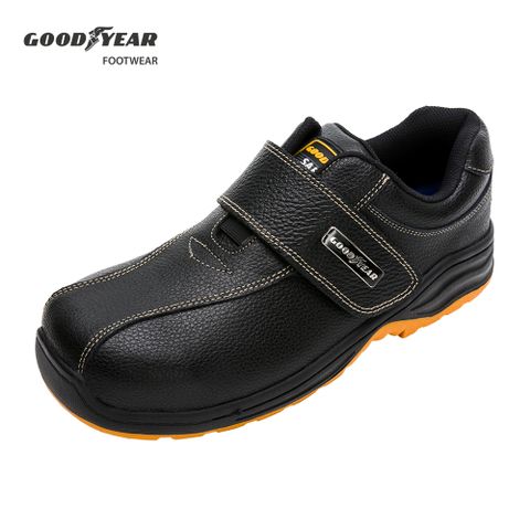 【GOODYEAR 固特異】蓋亞-認證安全鞋 工作鞋/男 鋼頭 防穿刺 頂級牛皮(GAMX23900)