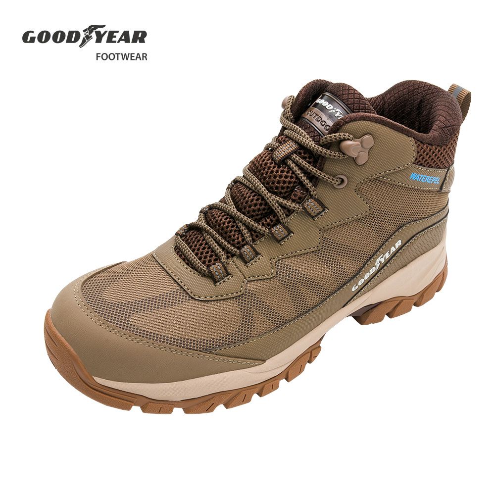 Goodyear 固特異 戶外趣M2-郊山健行鞋/男 戶外 登山 耐磨 棕色(GAMO23514)