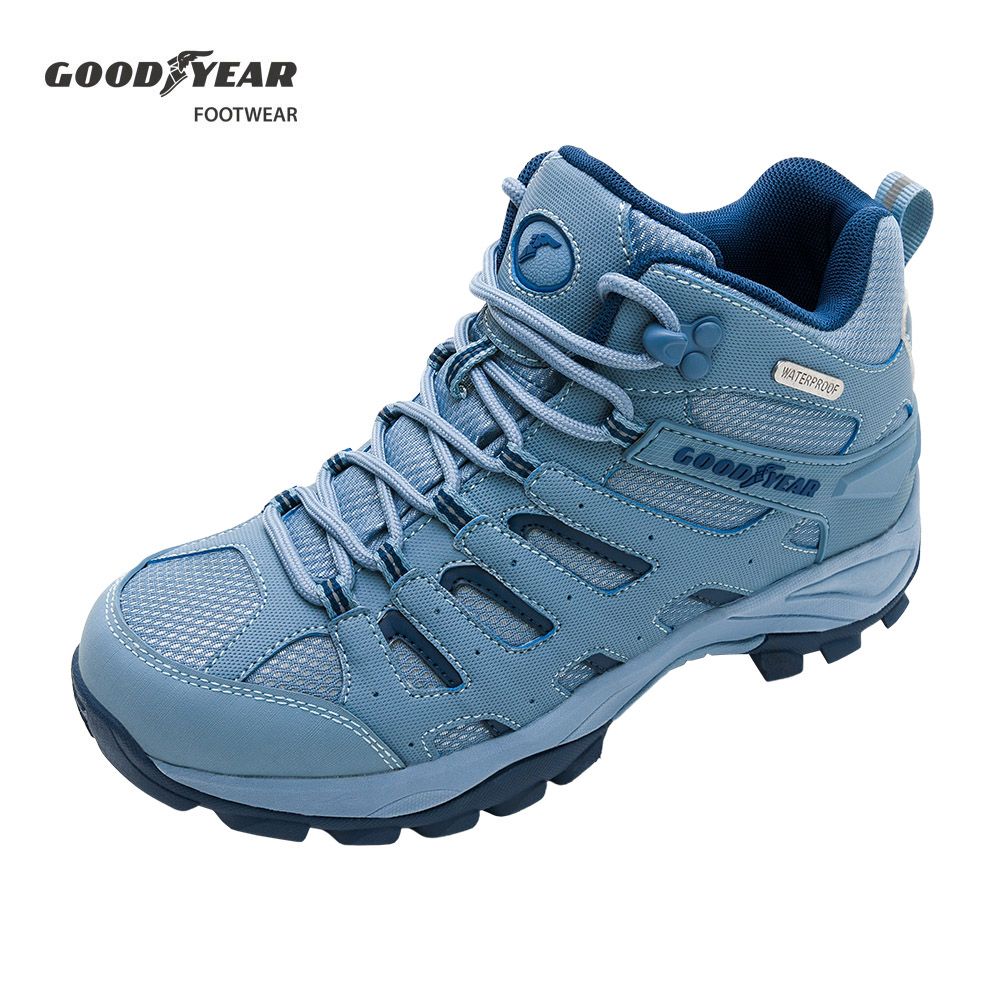 Goodyear 固特異 戶外鞋/女 戶外郊山 透濕 防水 耐磨 藍(山之王者GAWO32516)