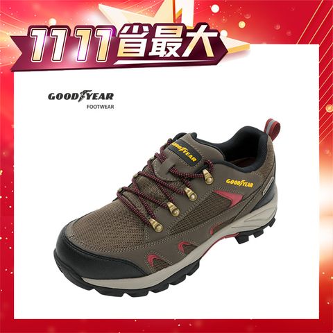 Goodyear 固特異 透濕防水戶外鞋/男款 戶外郊山 透濕 高筒防水 咖(山野行者GAMO33423)