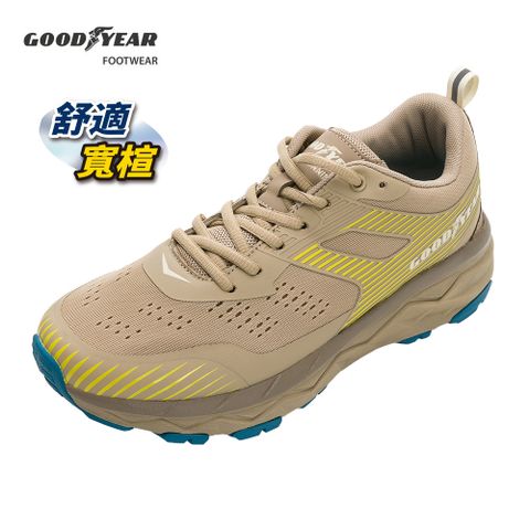 Goodyear 固特異 寬楦越野運動鞋/男 舒適寬楦 Q彈 慢跑 棕(奔馳越野-GAMR33831)