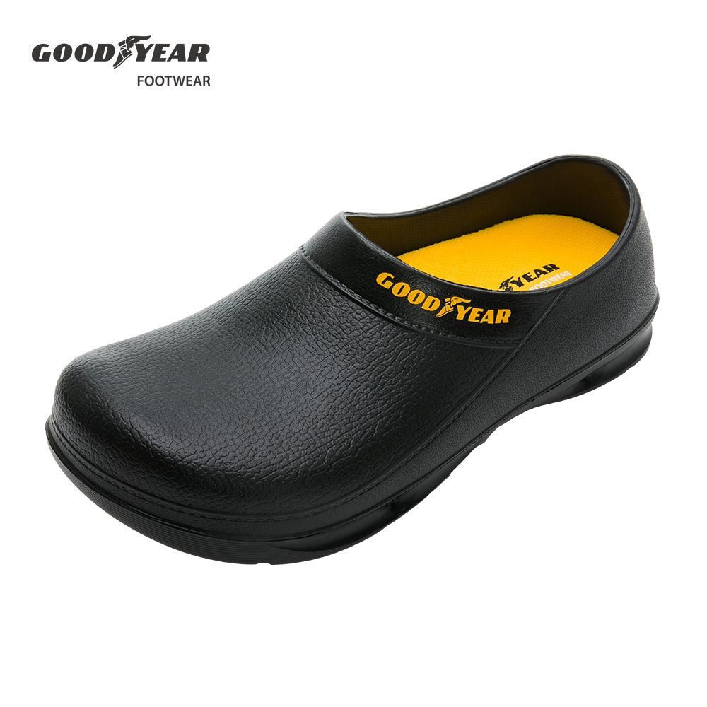 Goodyear 固特異 金星-多功能廚師鞋 防滑 防水 防油 寬楦設計/男 (GAMY33330黑)