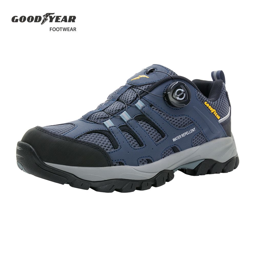 Goodyear 固特異 轉扣郊山健行鞋/男款 戶外郊山 防水 藍(玩轉戶外-GAMO33466)