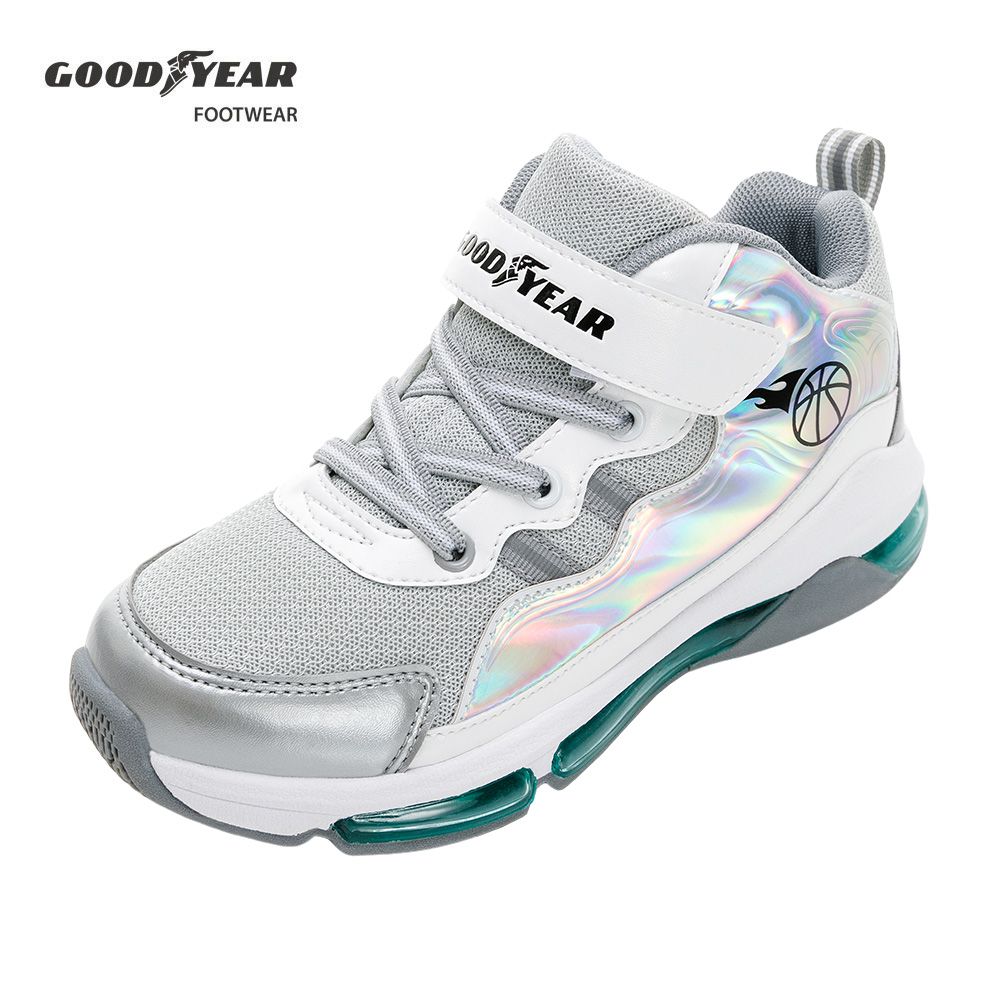 Goodyear 固特異 【雷幻戰神III】童款緩震氣墊運動鞋 灰銀 / GAKR38729