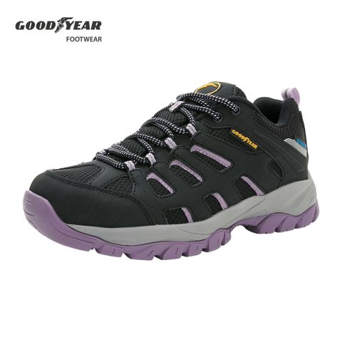 Goodyear 固特異 透濕防水戶外鞋/女 戶外郊山 防水 耐磨黑紫(野外探索II-GAWO32450)