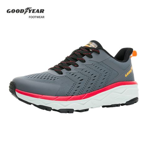 Goodyear 固特異 輕量越野運動鞋/男 寬楦 耐磨 慢跑 灰(放肆酷跑-GAMR33858)